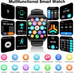 Smart Watches for Men Women, 1.91" HD Curve Screen Smartwatch (Answer/Make Call), Fitness Tracker with Heart Rate/Sleep Monitor, Pedometer, 100+ Sport Modes, Smart Watch for Android iPhone (Black) - Image 7