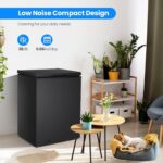 Kismile 3.5 Cubic Feet Chest Freezer with 2 Removable Baskets Free Standing Top Open Door Compact Deep Freezer with Adjustable Temperature for Home/Kitchen/Office/Bar (3.5 Cubic Feet, Black) - Image 7