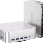 GEEKOM A9 Max AI Mini PC, with AMD Ryzen AI 9 HX 370 (80 Tops), Copilot+ PC, Radeon 890M, 32GB DDR5 (Not LPDDR), 1TB SSD, Win 11 Pro, WiFi 7, BT 5.4, USB4, HDMI 2.1, Dual 2.5GbE, 8K, 3-Year Warranty