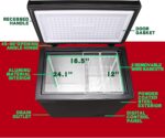 Deep Freezer Chest 3.5 Cubic Feet Freezers with Temperature Display Panel Mini Freezer with Removable Basket Suitable for Apartment Garage Dorm BLACK - Image 3