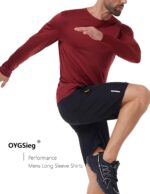 6 Pack Men's Quick Dry Long Sleeve Shirts UPF 50+ UV Sun Protection SPF Shirt Moisture Wicking T-Shirt for Casual Workout - Image 5