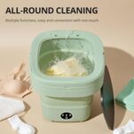 Portable Washing Machine, Mini Washer, 16L Upgraded with Spin Basket, Foldable Design Ideal for Apartment, Home and Hotel, portable washer 3 Cleaning Modes Suitable for Small Clothes - Image 8