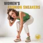 JATAREA Women's Fashion Sneakers – Genuine Leather Casual Shoes, Comfortable Cushioned Insole, Stylish Lifestyle, Lightweight & Durable Travel Sneakers - Image 3