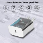 iPhone 17 16 15 Charger Fast Charging,2Pack 20W Apple iPad USB C Wall Chrager Block with 6FT USB C to C Cable for iPhone 17/Pro/Pro Max/17 Air/ 16/16 Pro/16 Pro Max/15/Plus/Pro/Pro Max (White) - Image 3