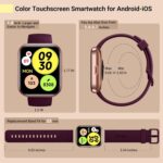 Smartwatch for Women, Compatible with Android & iPhone, 1.8'' Fitness Tracker Watch with Alexa, Call & Notification Alerts, Heart Rate & Sleep Monitor, 120 Sports Modes, Waterproof Watch for Women - Image 7