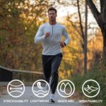 ZH 3 Pack Men's Sweatpants Open Bottom Joggers Lightweight Quick Dry Athletic Pants with Pockets for Workout & Lounge - Image 5