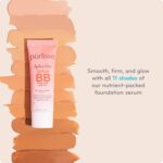 Suggest a better title and return a single title only without any other comments: pūrlisse Ageless Glow Serum BB Cream SPF 40 - Glow BB Cream with SPF Enriched with Bakuchiol & Vitamin C to Help Improve Firmness & Reduce Wrinkles for Dewy Skin - Light Medium (1.4 oz) - Image 6