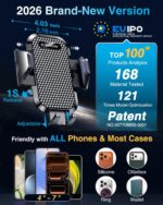 [2026 True Military-Grade] Car Phone Holder VANMASS [Upgraded Strongest Suction & Clip] Cell Phone Mount for Dashboard Windshield Vent Wall,Truck Cradle Stand for iPhone 17 Pro Max 16 15 14 13 Android - Image 5