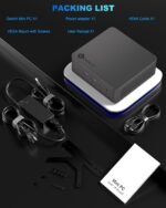 Getorli Mini PC, Dual LAN AMD Ryzen 7 8745HS (Max 4.9GHz), Mini Computers 32GB DDR5 RAM 1TB SSD, Mini Desktop Computer 4K 120Hz Displays/HDMI/Type-C/USB Ports/RJ45/WiFi 6/BT5.3 for Home/Office/Games - Image 8