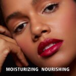 MAKI YIKA Moisture Burgundy Lipstick for Women Hydrate Lip Balm for Dry Cracked Lips Weightless Glossy Lip Color Juicy Finish,MA061 Red Tone - Image 3