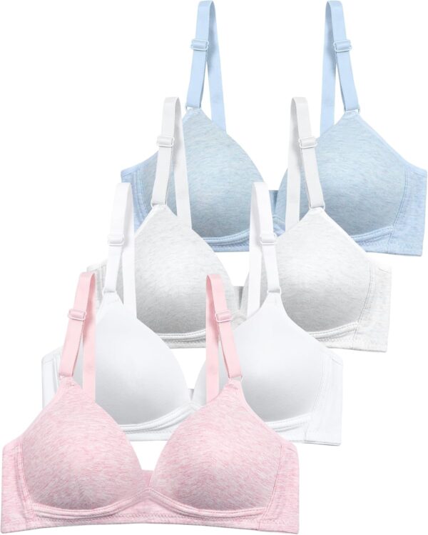 Suggest a better title and return a single title only without any other comments: SALIA GIRL Soft Padded Bras for Girls & Teens 12-14, No Wires Cotton Developed Training Bras
