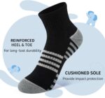 Comfoex Boys Athletic Quarter Socks - Ankle Sports Socks With Cushioned Sole - 6 Pairs, Sizes 4-6, 6-8, 8-10 Years Old - Image 3