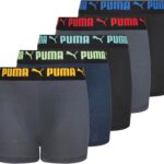 PUMA boys 5 Pack Performance Boxer Briefs