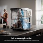 Kismile Nugget Ice Makers Countertop,Portable Ice Machine with Crushed Ice, 35lbs/Day,Self-Cleaning,One-Click Operation for Home Use(Silver) - Image 4