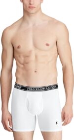 POLO RALPH LAUREN Underwear Boxer Brief, 3-Pack, Stretch Classic Fit, Moisture Wicking Pouch, Regular, Trunk & Long Leg - Image 2