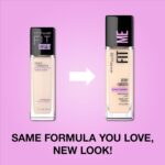 Suggest a better title and return a single title only without any other comments: Maybelline Fit Me Dewy + Smooth Liquid Foundation Makeup, Classic Ivory, 1 Count (Packaging May Vary) - Image 2