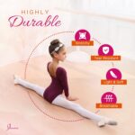 Suggest a better title and return a single title only without any other comments: Dancina Ballet Dance Tights Footed - Ultra-soft Pro Excellent Hold&Stretch (Toddler/Girls) - Image 3