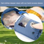 Wash Bag Portable Washing Machine for Camping Travel Laundry Washing Bag Baby Clothes Manual Washer Dry Bags Self-sufficient Hand Wash Clothes for Outdoor Traveller RV Backpacking Adventures Essential - Image 2