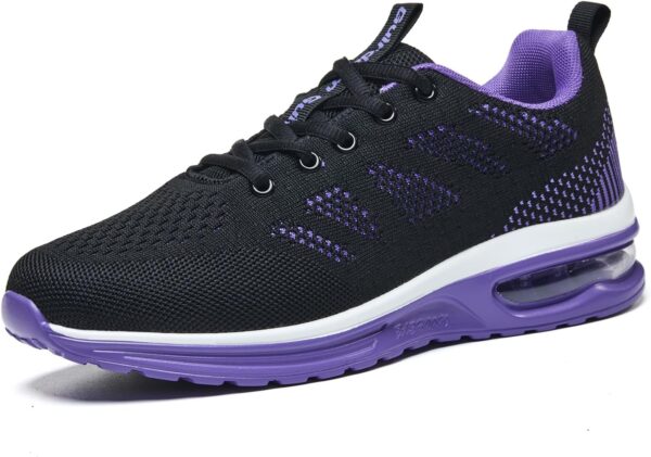 Walking Shoes Women Air Cushion Lightweight Breathable Sneakers & Tennis Footwear, Non-Slip All-Day Comfort for Running, Gym, Travel