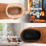 Zigzagger Men's Slip On Moccasin Slippers, Indoor/Outdoor Warm Fuzzy Comfy House Shoes, Fluffy Wide Loafer Slippers - Image 4