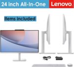 Lenovo 24" FHD All-in-One Desktop Computer for Home & Office, Intel Processor, 16GB RAM, 500GB External + 128GB PCIe, HDMI, Bluetooth 5.2, Business AIO, Vent-Hear, Wireless Keyboard & Mouse, Win 11 - Image 5