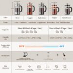 Veken French Press Coffee Maker 34oz, No Plastic Touching Cafe,Thickened Glass Stainless Steel Brewer, Cold Brew Cafetera Tea pot for Kitchen Travel Camping, Gifts, Decor, Bar Accessories, Dark Pewter - Image 3