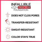 Suggest a better title and return a single title only without any other comments: L'Oreal Paris Makeup Infallible Up to 32 Hour Fresh Wear Lightweight Foundation, 410 Ivory, 1 Fl Oz, Packaging May Vary - Image 5
