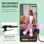 Aylthyo Auto Clicker for Smart Phone, Phone Screen Device Speed Clicker for iPhone iPad Apps, Fast Click Simulation Finger Continuous Click for Tiktok, Live Broadcasts Likes, Lightning Deal, Reward Task, Plug and Play (Pink) - Image 4