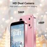 BLKE Mini Phone 3.0" HD Touch Screen Mini Smartphone World's Smallest Unlocked Android Compact Mobile Phone for Students Cell Phone App Download WiFi GPS Face lD 2GB+16GB Orange - Image 5