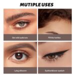 2 Pack Eyebrow Pen, Waterproof Microblading Eyebrow Pencil, 4 Tip Precise Eye Brow Makeup Pen for Women to Effortlessly Create Hair Like Natural Brows, Non Dry Out and Last All Day (Light Brown) - Image 6