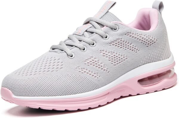 Walking Shoes Women Air Cushion Lightweight Breathable Sneakers & Tennis Footwear, Non-Slip All-Day Comfort for Running, Gym, Travel