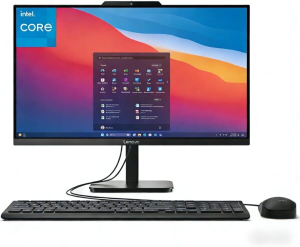 Lenovo IdeaCentre 24 All-in-One FHD Desktop Computer, 16GB DDR4 RAM, 512GB PCIe SSD, Intel 8-Core Processor i3-N305 (Beat i5-1140G7), Lifetime Office 365 for Web, WiFi 6, Bluetooth 5.2, Charcoal, W11H