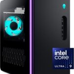 Alienware Aurora Gaming Desktop ACT1250 - Intel Core Ultra 9 285 Processor, Liquid Cooled, NVIDIA GeForce RTX 5080, 32GB DDR5 RAM, 1TB SSD, 1000W Platinum Rated PSU, Windows 11 Home - Clear Panel