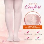 Suggest a better title and return a single title only without any other comments: Dancina Ballet Dance Tights Footed - Ultra-soft Pro Excellent Hold&Stretch (Toddler/Girls) - Image 4