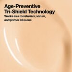 Suggest a better title and return a single title only without any other comments: Revlon Age Defying 3X Makeup Foundation, Firming, Lifting and Anti-Aging Medium, Buildable Coverage with Natural Finish SPF 20, 060 Golden Beige, 1 fl oz - Image 5