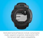 Garmin Instinct 2X Solar - Tactical Edition, Rugged GPS Smartwatch, Built-in Flashlight, Ballistics Calculator, Solar Charging Capability, Black - Image 5