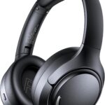 Hybrid Active Noise Cancelling Bluetooth 6.0 Headphones 120H Playtime 6 ENC Clear Call Mic, Over Ear Headphones Wireless with Hi-Res Audio Comfort Earcup Low Latency ANC Headphone for Travel Workout