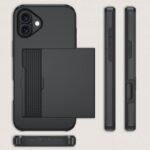 Qinmay Compatible with iPhone 17 Case Wallet,Built-in Card Holder, Heavy Duty Protective Dual Layer Shockproof Hidden Card Slot Slim Wallet Phone Cover for iPhone 17 ，Black - Image 6