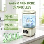 2L Mini Washing Machine, Portable Underwear Washer with 3 Modes (5-Min Wash, 5-Min Rinse, 3-Min Spin), Leakproof & Detachable Design, Drain Hose, Deep Cleaning for Underwear, Socks & Baby Items - Image 6