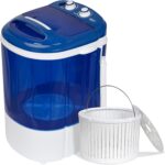 ZENY Portable Mini Washing Machine 8 lbs Washing Capacity Semi-Automatic Compact Washer Spinner Small Cloth Washer Laundry Appliances for Apartment, RV, Camping, Single Translucent Tub Blue