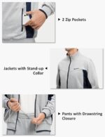 TBMPOY Men's Tracksuits Sweatsuits for Men Sweat Track Suits 2 Piece Casual Athletic Jogging Warm Up Full Zip Sets - Image 4