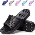 Xomiboe Shower Shoes Men Quick Drying Women Shower Sandals Non-Slip Comfortable House Slippers Bathroom Hotel Flip Flops Slides With Students Gym