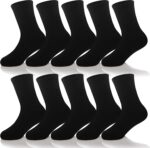 Kids Classics Crew Socks 10 Pairs Child Boy Girls Athletic Cotton Basic School Uniform Breathable Casual Sports Socks