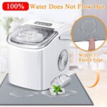 Nugget Ice Maker Countertop Mat with Non-Slip Dots, Waterproof Silicone Mat for Portable Small Mini Countertop Ice Machine Maker, 19''x12'' - Image 3