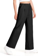 Suggest a better title and return a single title only without any other comments: Girls Dress Pants Wide Leg Uniform Pants for Girls Preppy Clothes Size 7-14 Years - Image 2
