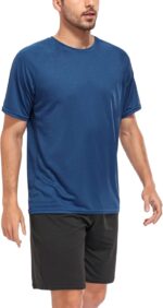 5 Pack Mesh Workout Shirts for Men Dry Fit Gym Shirts Quick Dry Athletic Short Sleeve T-Shirt Moisture Wicking - Image 2