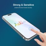 Ailun Screen Protector for iPhone 16 / iPhone 15 / iPhone 15 Pro [6.1 Inch] Display 3 Pack Tempered Glass, Dynamic Island Compatible, Case Friendly [Not for iPhone 16 Pro 6.3 Inch]. | 6.1 Inch, Display, Case Friendly - Image 5