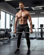 BUXKR Men's Slim Joggers Workout Pants for Gym Running and Bodybuilding Athletic Bottom Sweatpants with Deep Pockets - Image 3