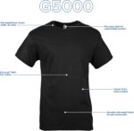 Gildan Adult Heavy Cotton T-Shirt, Style G5000, Multipack - Image 5