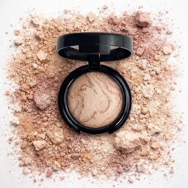 Suggest a better title and return a single title only without any other comments: K'APEINE Baked Foundation, Pressed Matte Face Powder Balance-n-Brighten & Color Correcting Bake Foundation Makeup Medium Light Fair Brown Base Mak up for Poreless Smooth Finishing, Shine Control-01#